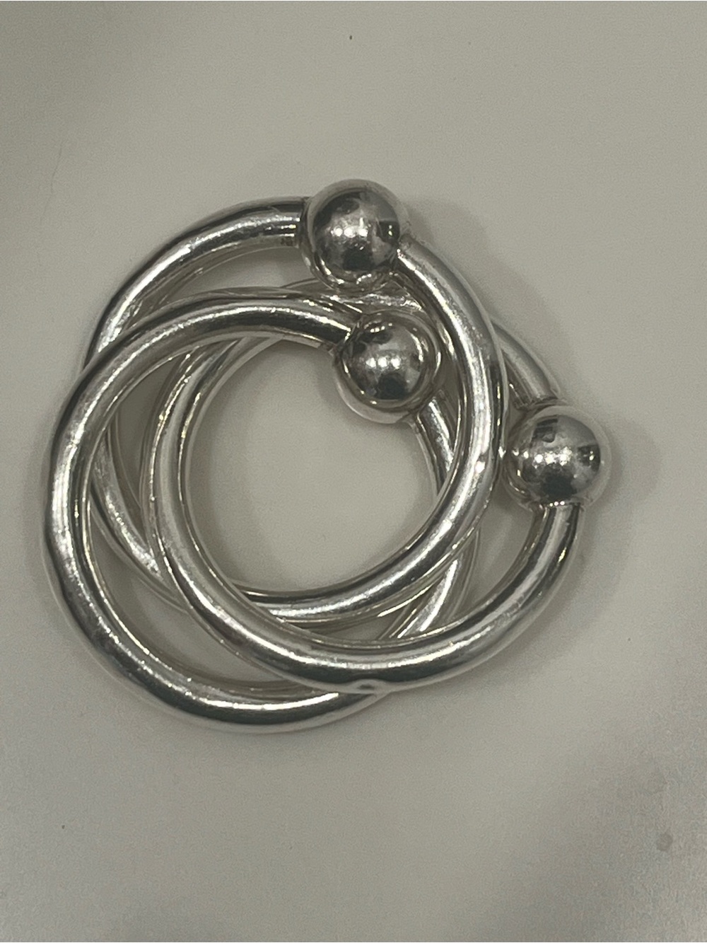 Tiffany & Co Three Interlocking Ring Rattle - Vintage